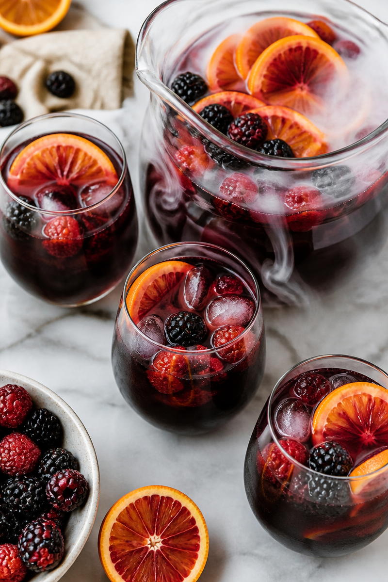 Halloween Sangria Blood Orange Berry