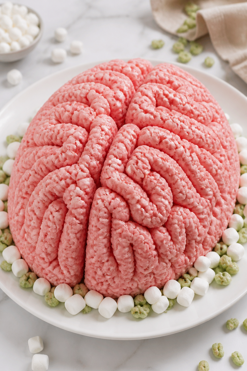 Marshmallow Brain Rice Krispie Treat