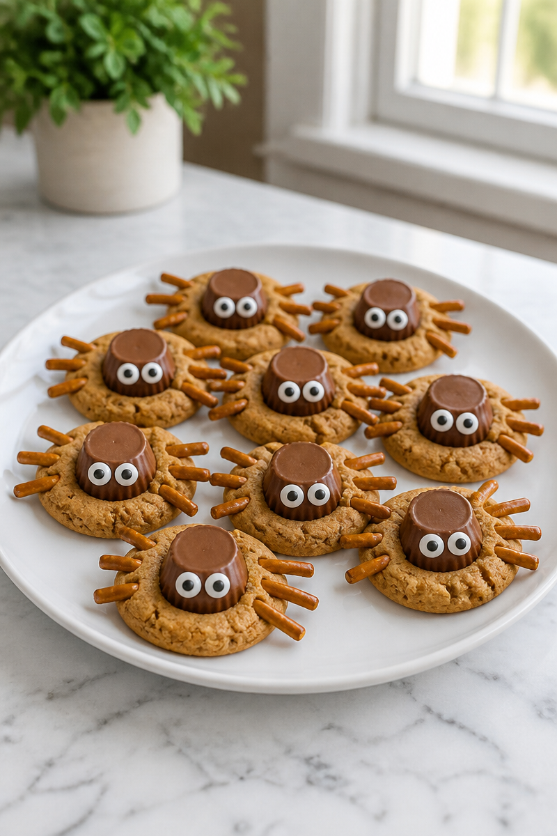 Chocolate Peanut Butter Spider Cookie