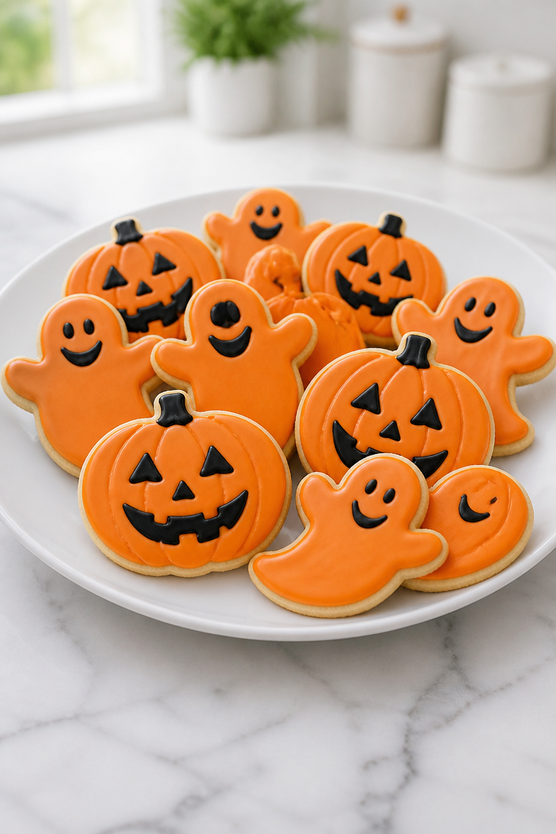 Soft Sugar Cookie Orange Royal Icing