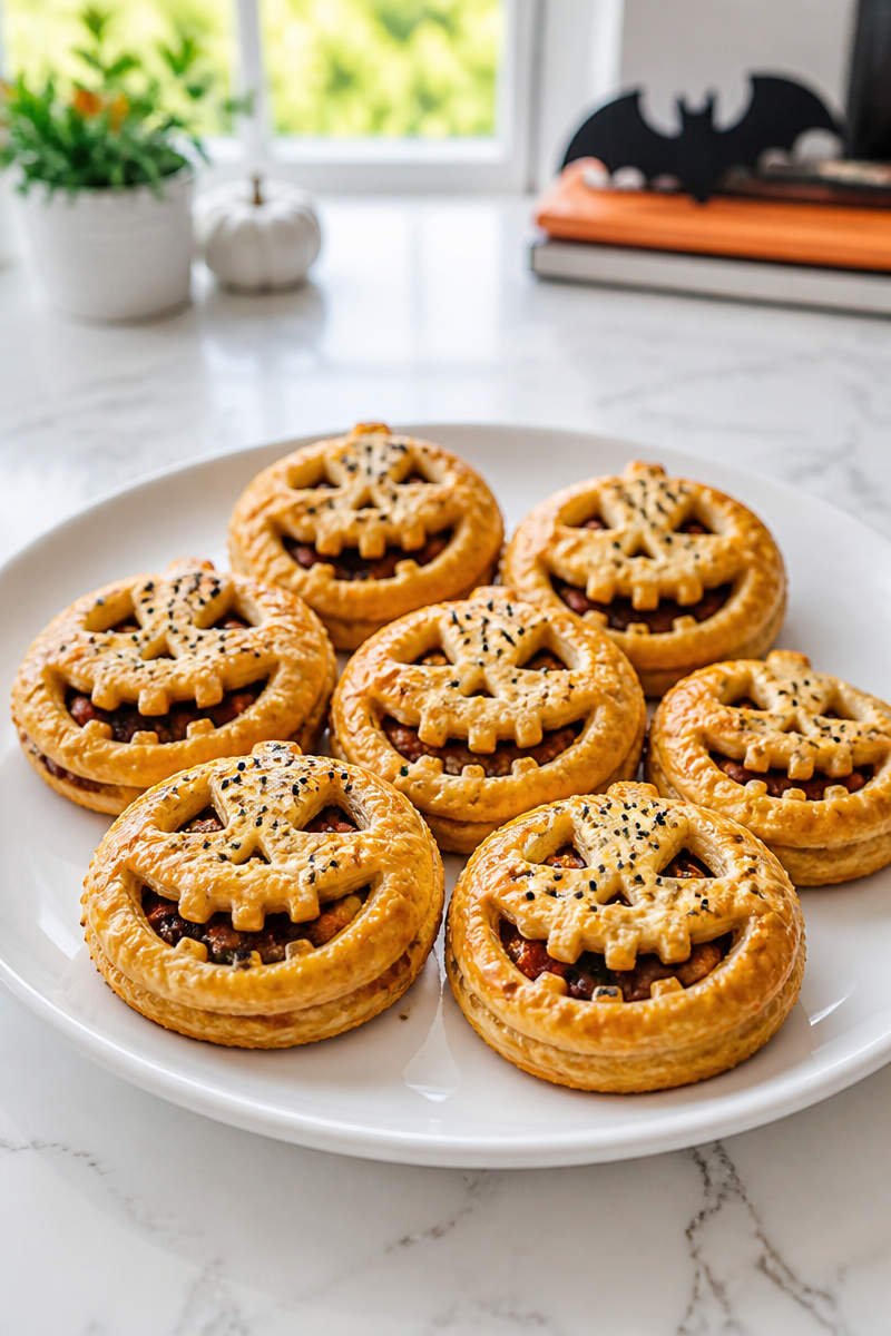 Halloweenie Pocket Jack O Lantern Biscuit