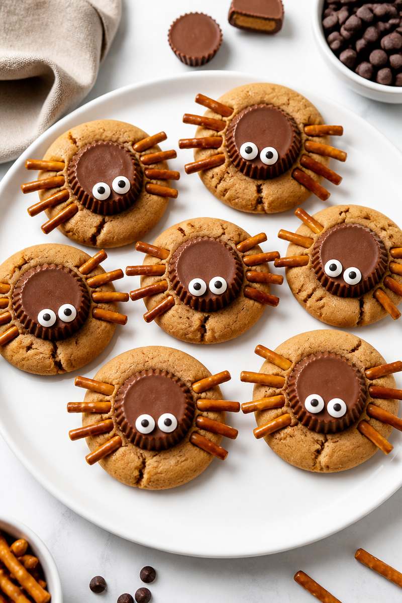 Chocolate Peanut Butter Spider Cookie