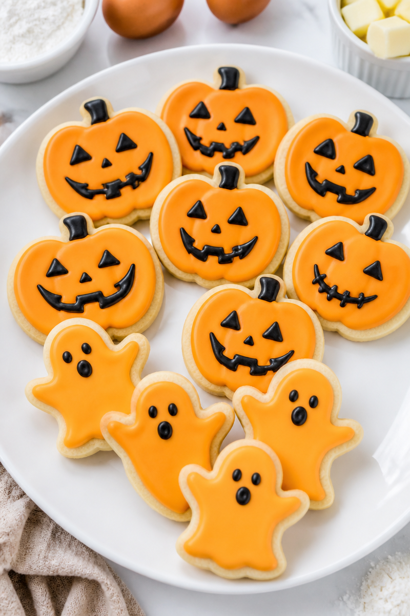 Soft Sugar Cookie Orange Royal Icing