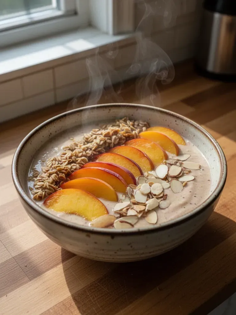 Peach Pie Smoothie Bowl