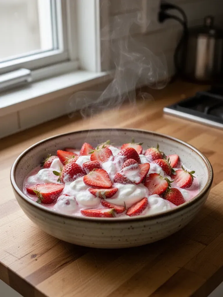 Strawberries and Cream Cocktail
