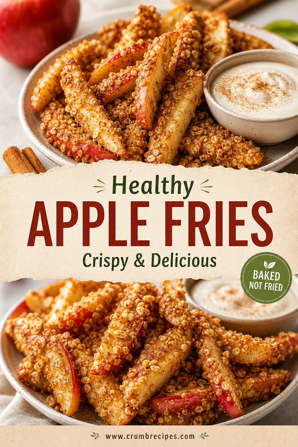 Healthy Apple Fries Recipe apple fries Healthy Apple Fries Recipe