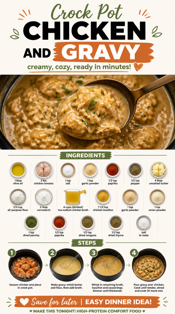 Crock Pot Chicken and Gravy