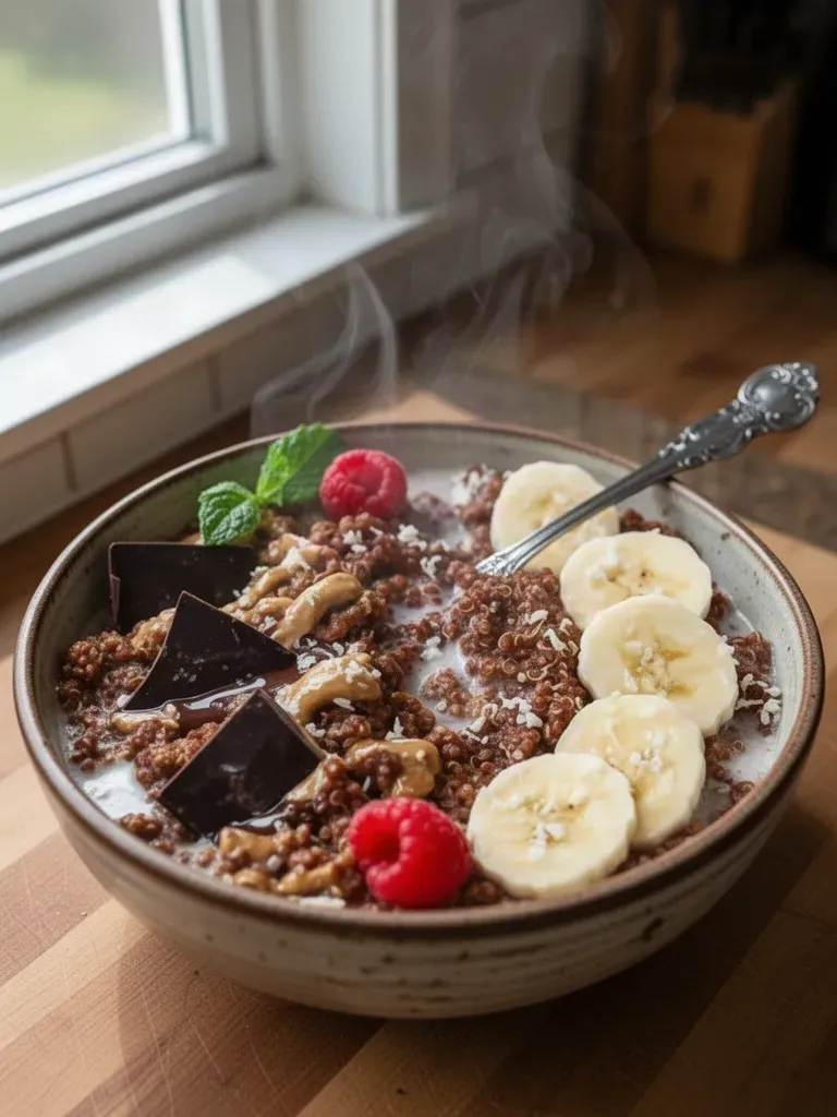 Chunky Monkey Quinoa Breakfast Bowl