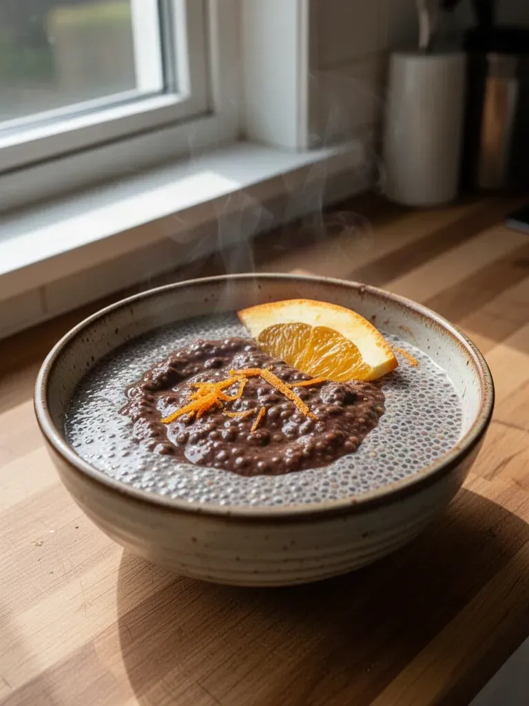 Chocolate Orange Chia Pudding