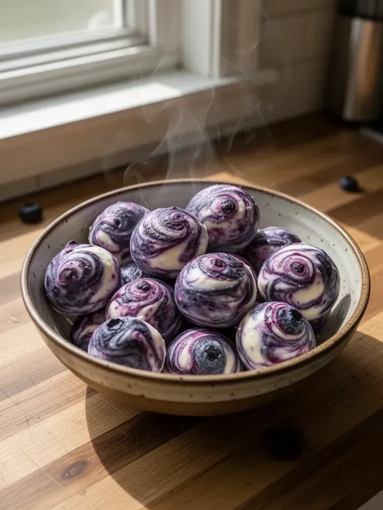Blueberry Greek Yogurt Bites