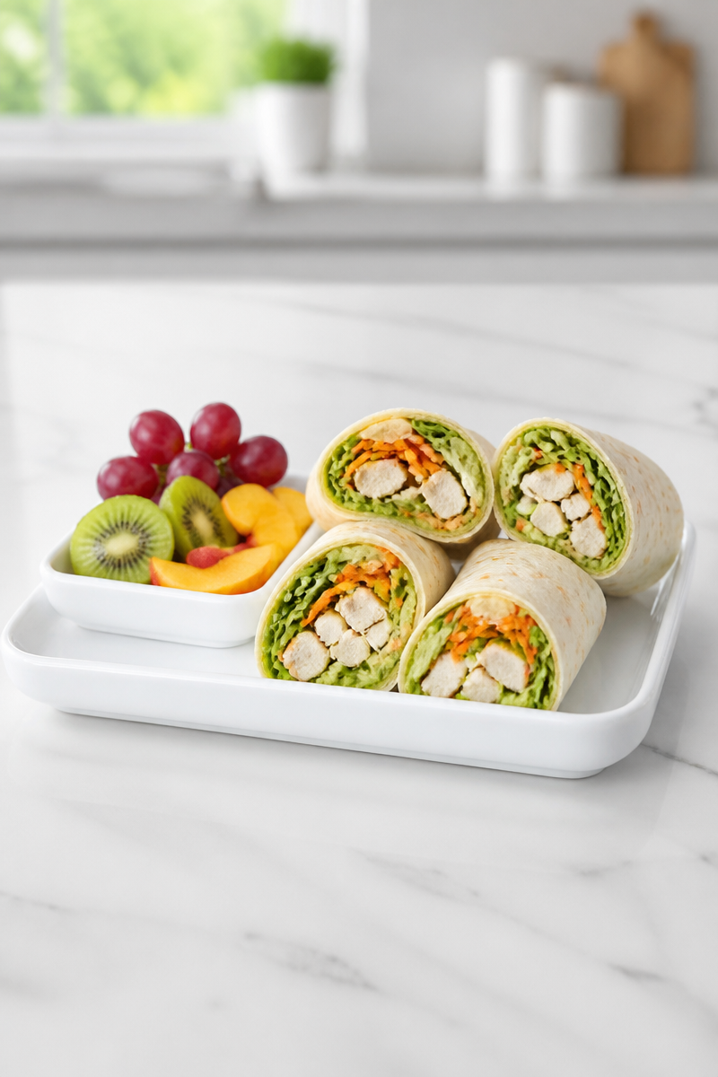 Wrap Poulet Avocat Boîte Lunch