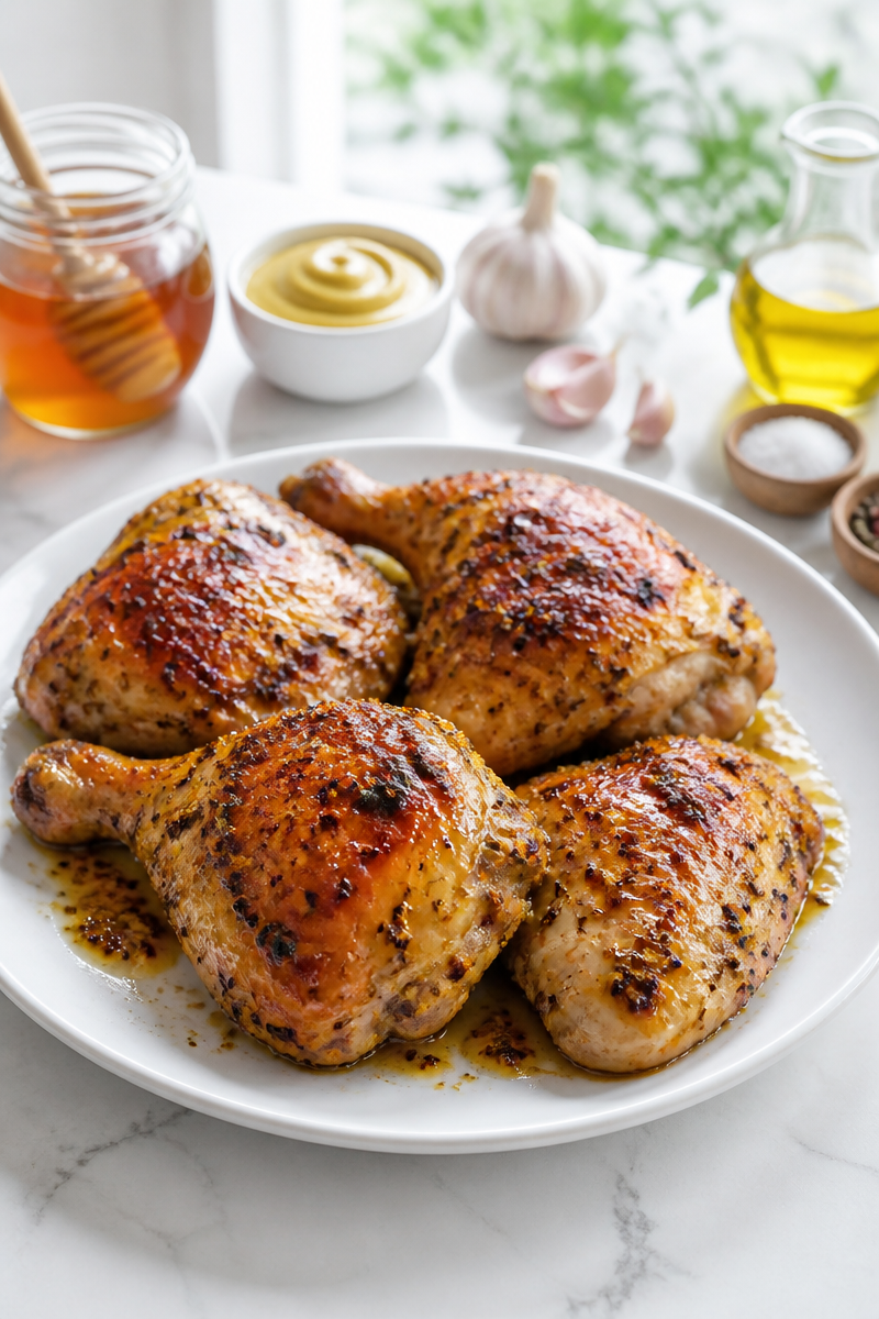 Poulet Rôti Miel Moutarde Facile