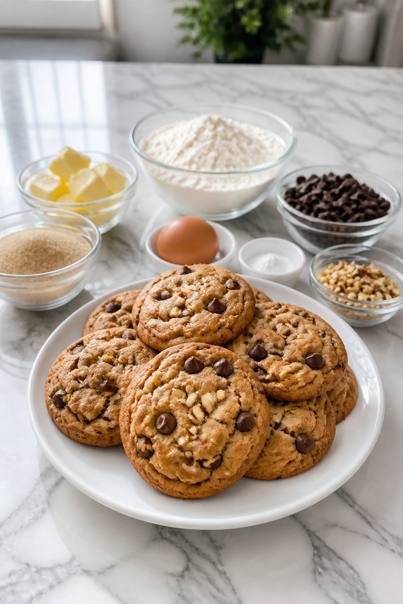Cookies Moelleux Chocolat Noisette Maison