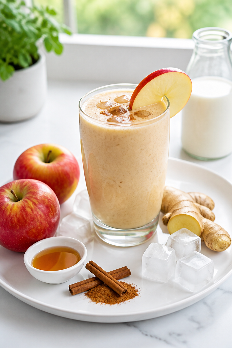 Smoothie Pomme Cannelle Gingembre Frais