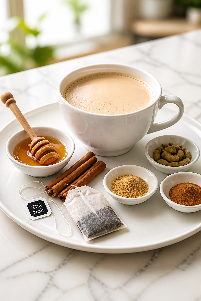 Latte Chai Épicé Fait Maison