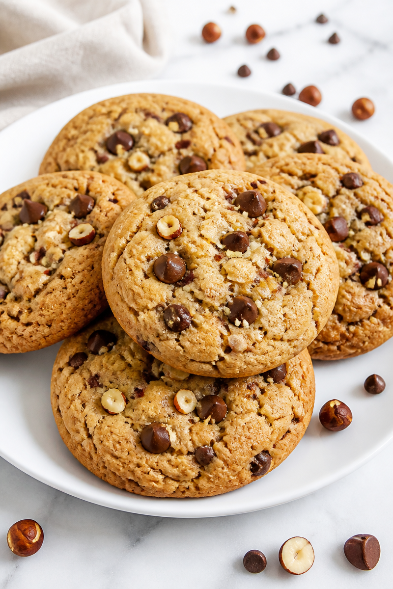 Cookies Moelleux Chocolat Noisette Maison