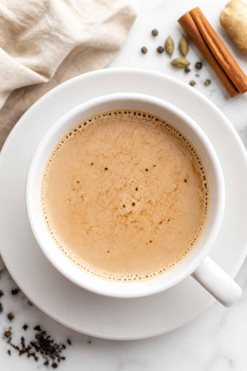 Latte Chai Épicé Fait Maison