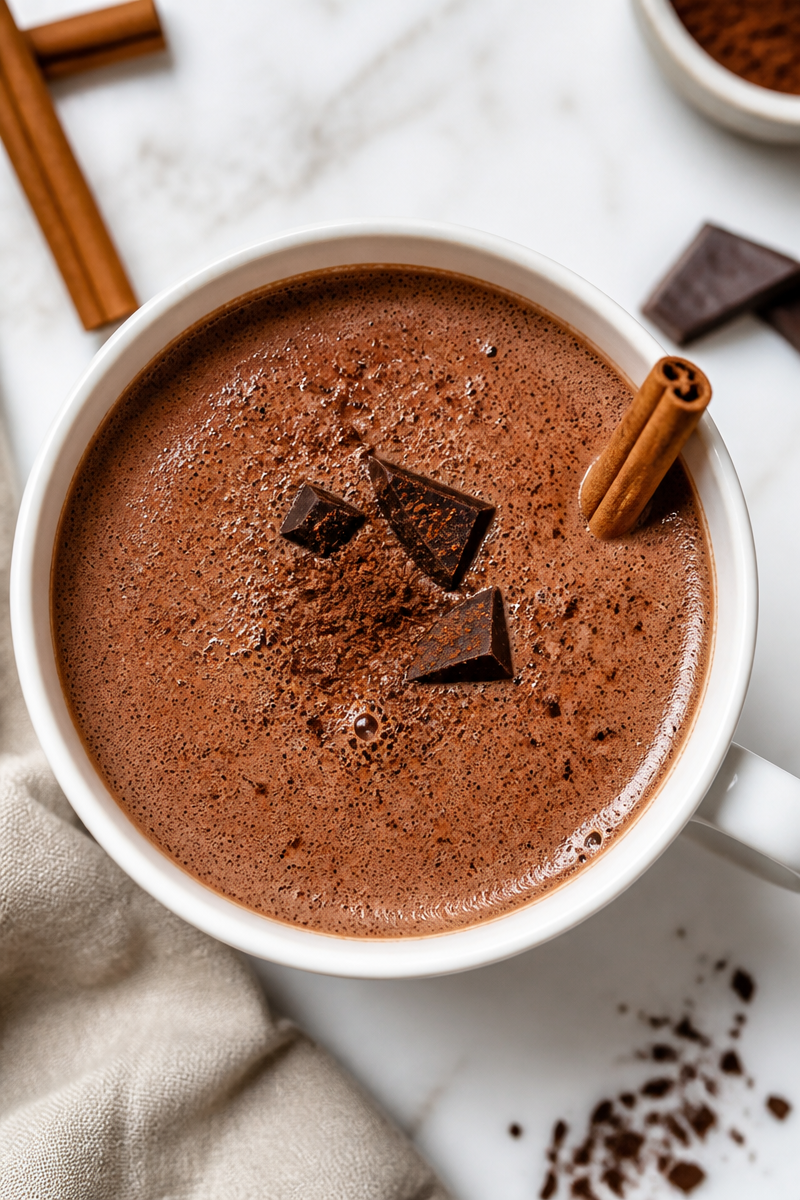 Chocolat Chaud Épicé Automne Maison