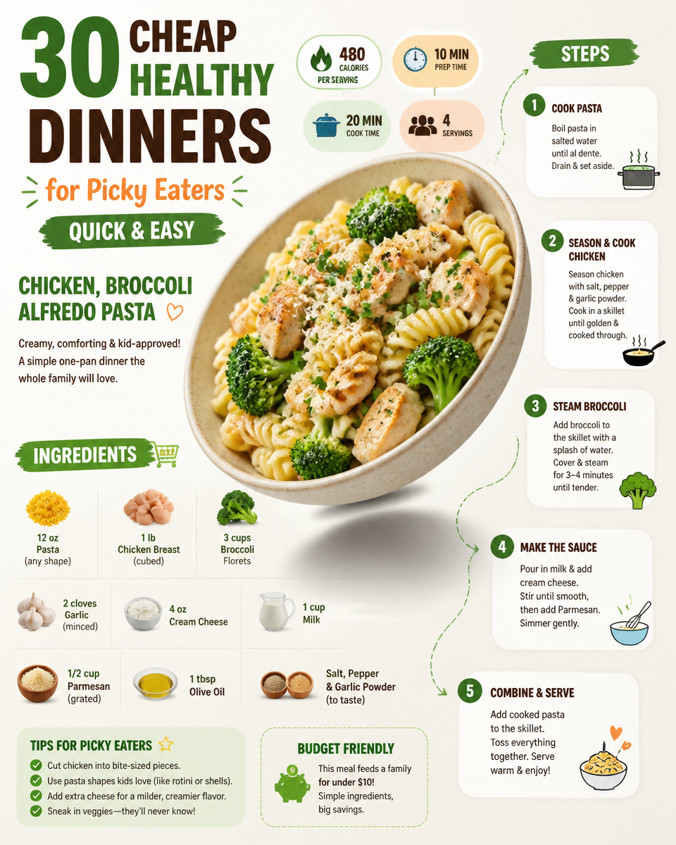 30 Cheap Healthy Dinners for Picky Eaters (Quick & Easy)