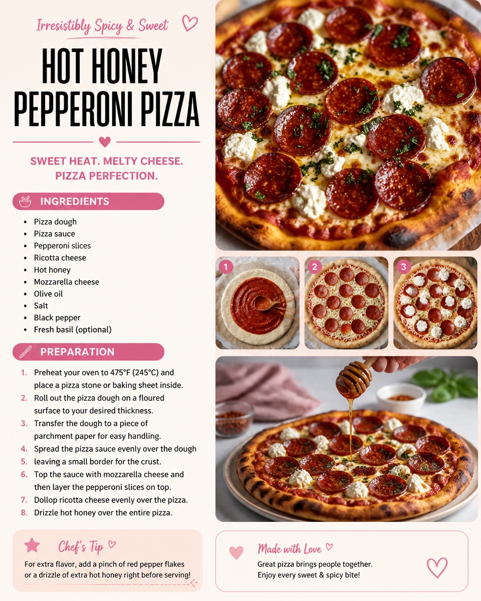 Hot Honey Pepperoni Pizza