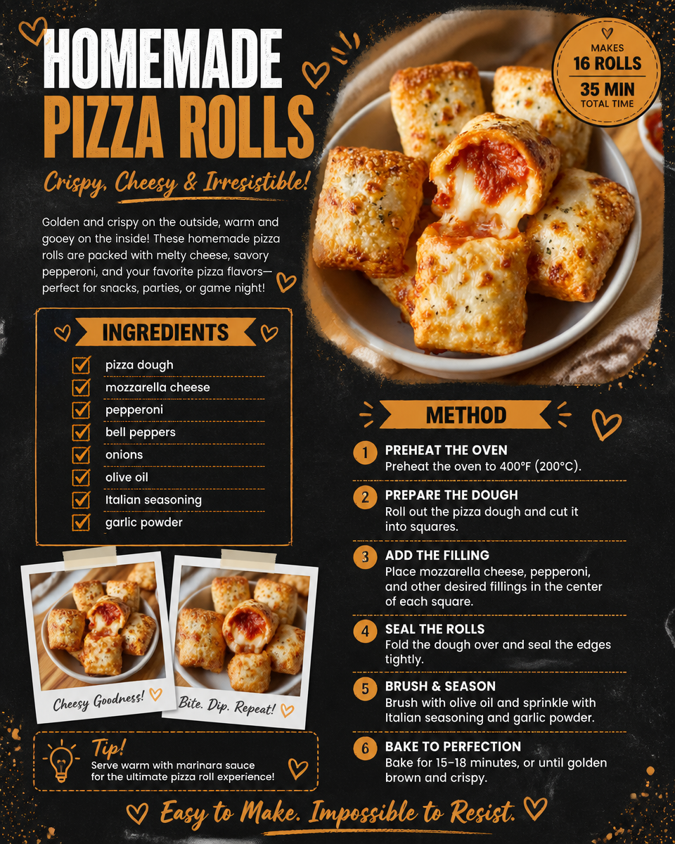 Homemade Pizza Rolls