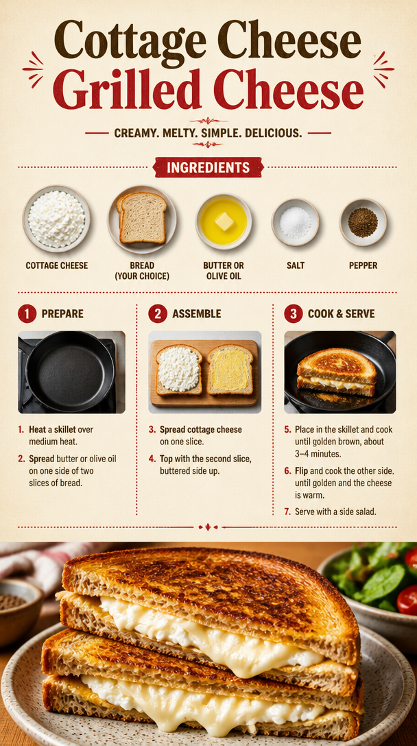 Cottage Cheese Grilled Cheese