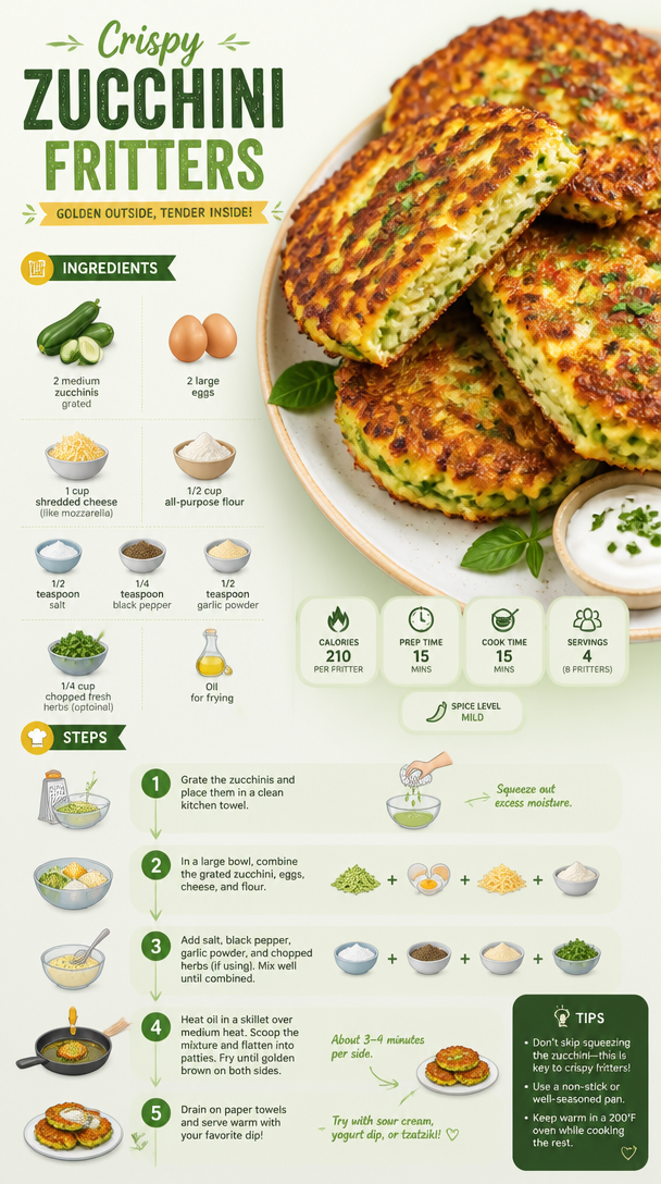 Crispy Zucchini Fritters