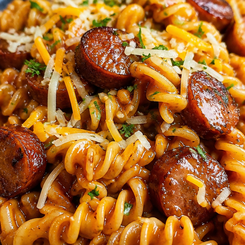 Honey BBQ Sausage Pasta