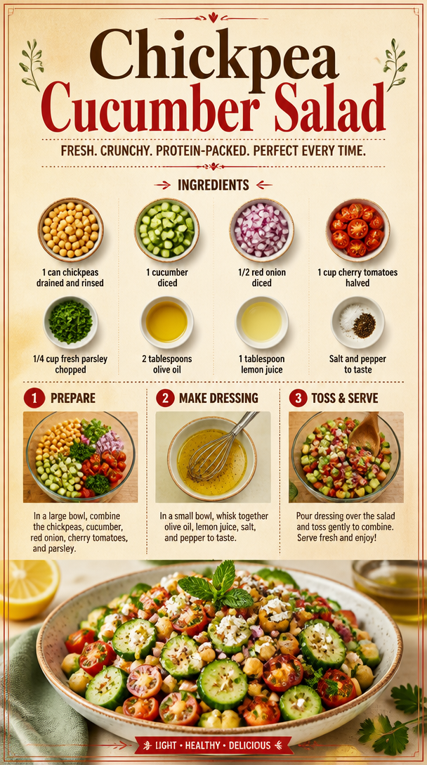 Chickpea Cucumber Salad