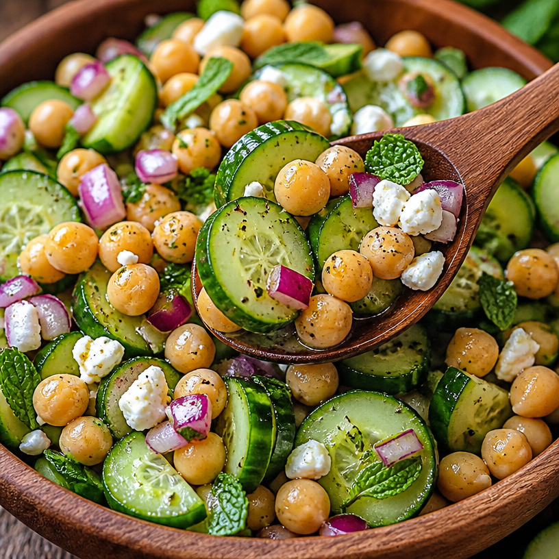Chickpea Cucumber Salad