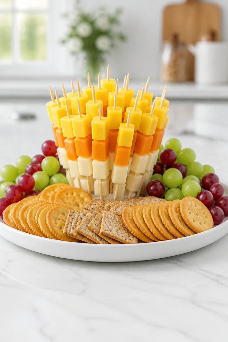 Candy Corn Cheese Tower Party Display Candy Corn Cheese Tower Party Display