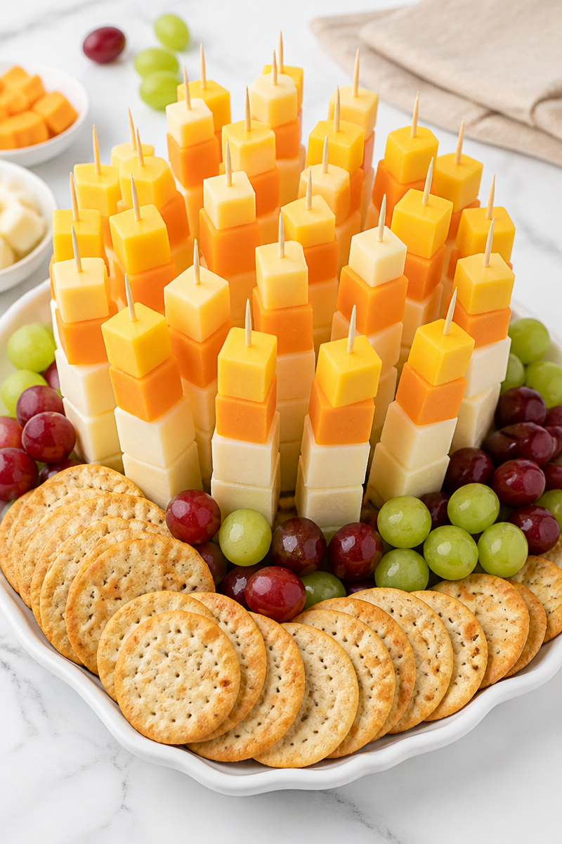 Candy Corn Cheese Tower Party Display Candy Corn Cheese Tower Party Display