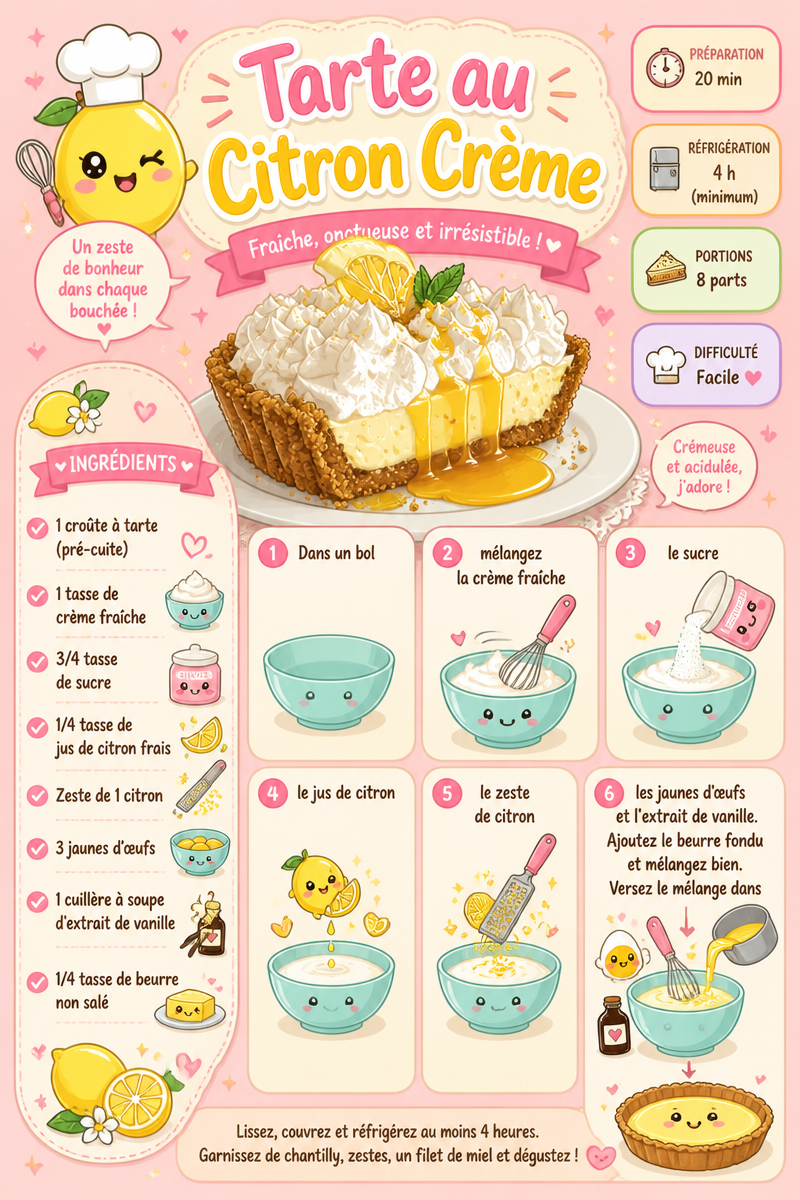 Tarte au Citron Crème