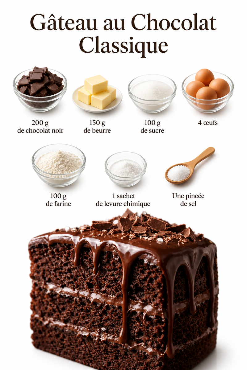 Gâteau au Chocolat Classique