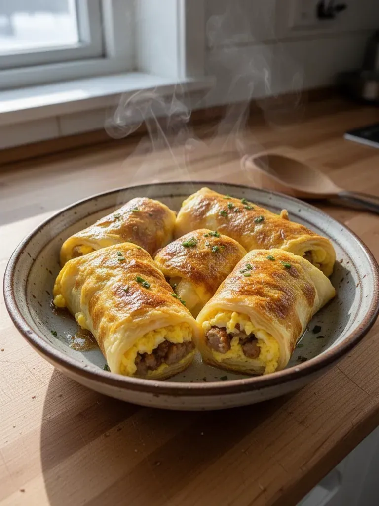 Sausage and Egg Breakfast Rolls