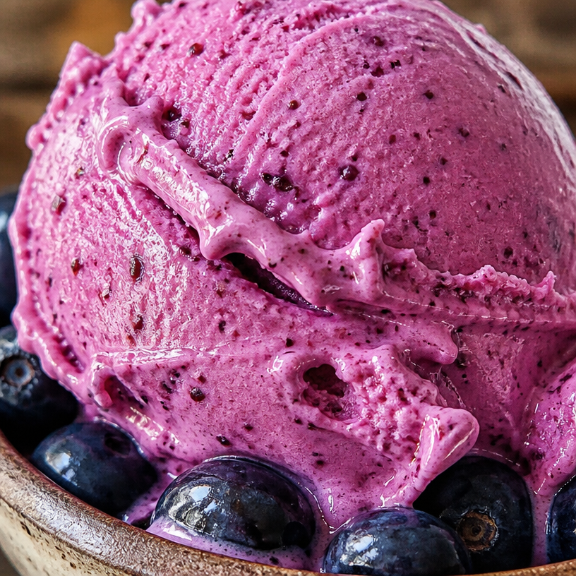 Blueberry Frozen Yogurt