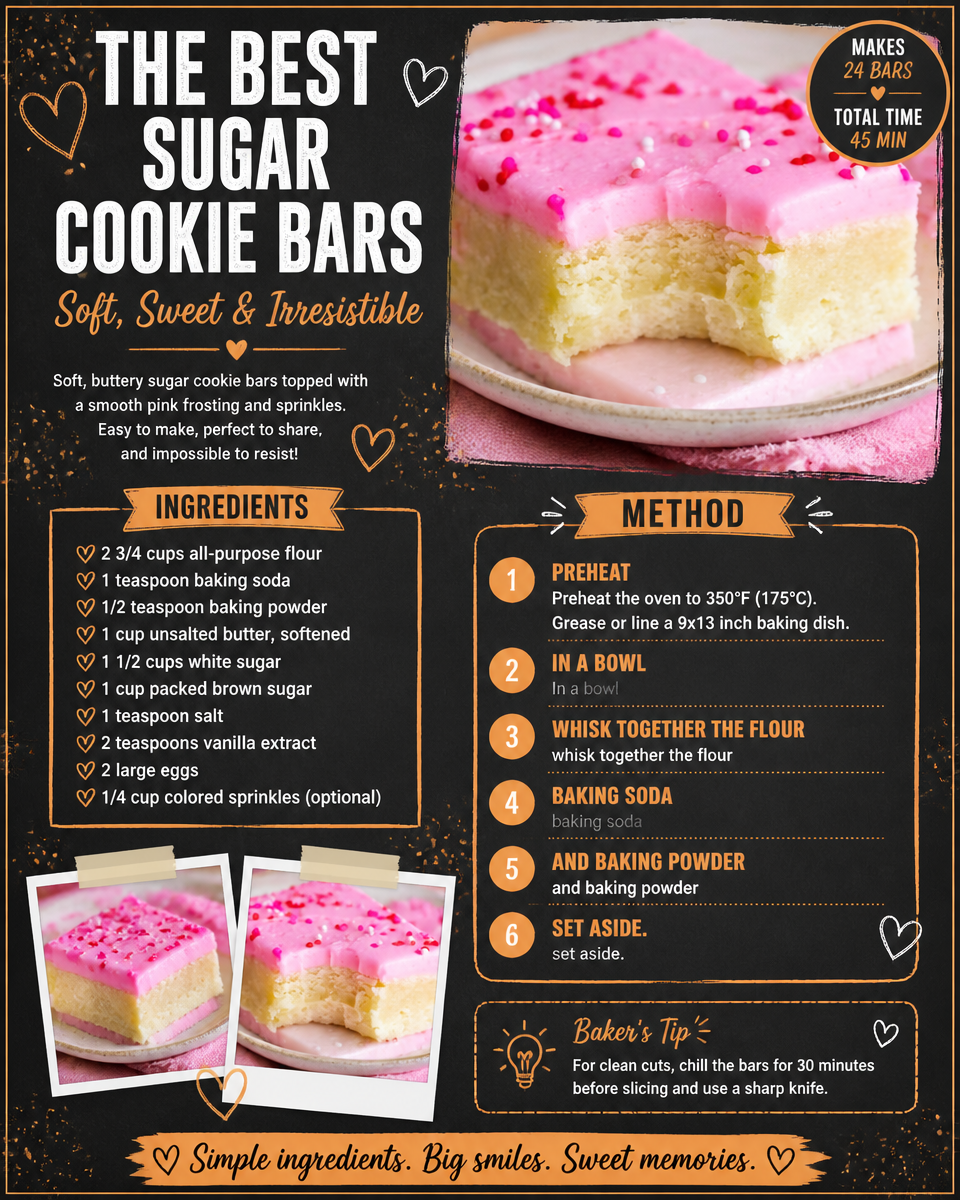 The Best Sugar Cookie Bars