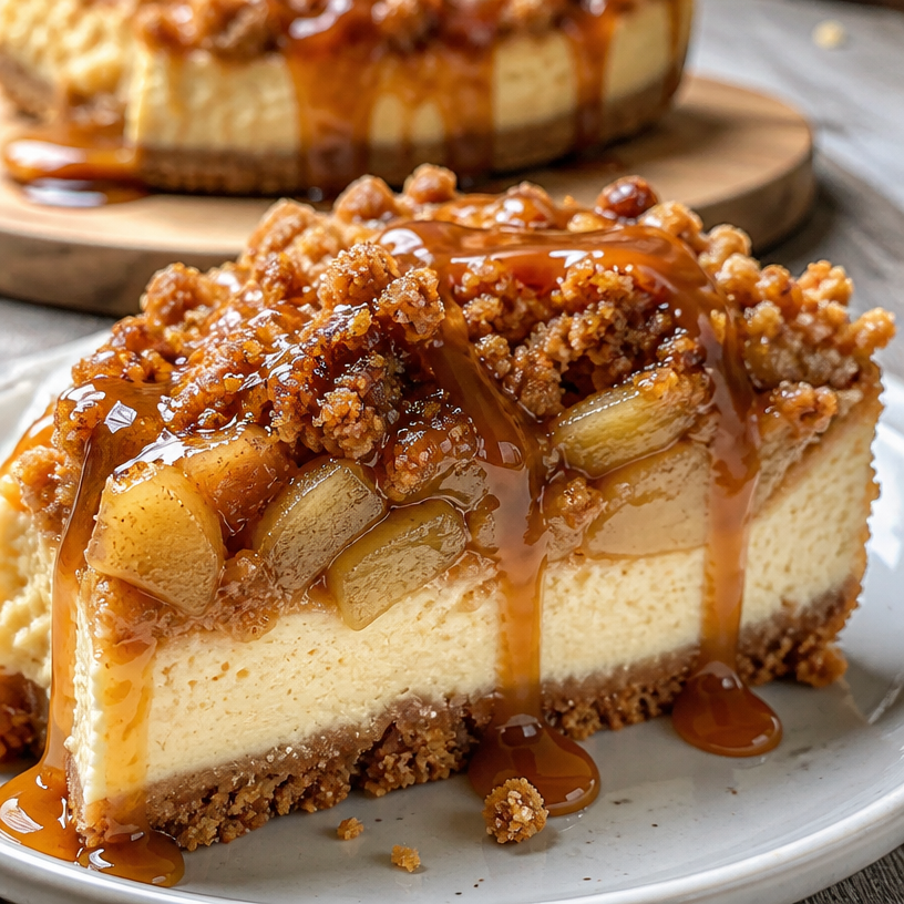 Apple Crisp Cheesecake