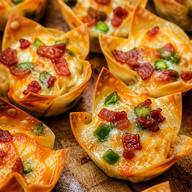Jalapeño Popper Wonton Cups