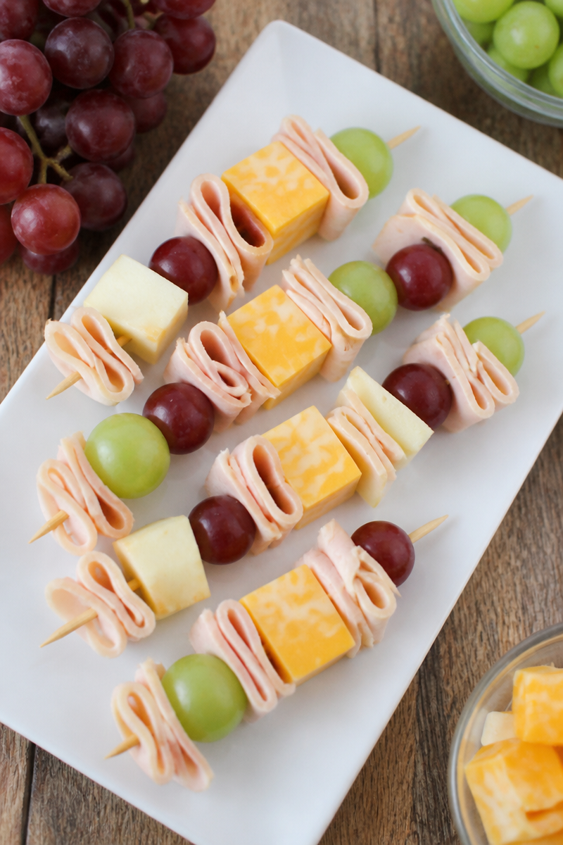 Lunchbox Turkey & Ham Skewers