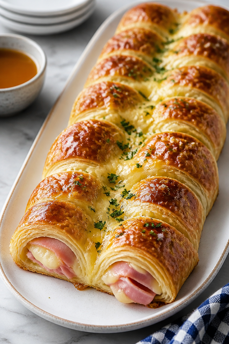 Ham and Cheese Crescent Roll-Ups