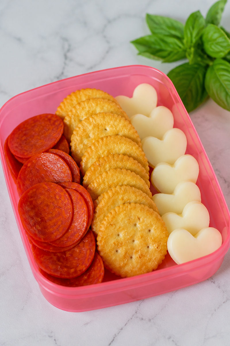 DIY Pizza Crackers Lunchable