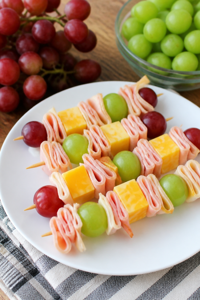 Lunchbox Turkey & Ham Skewers