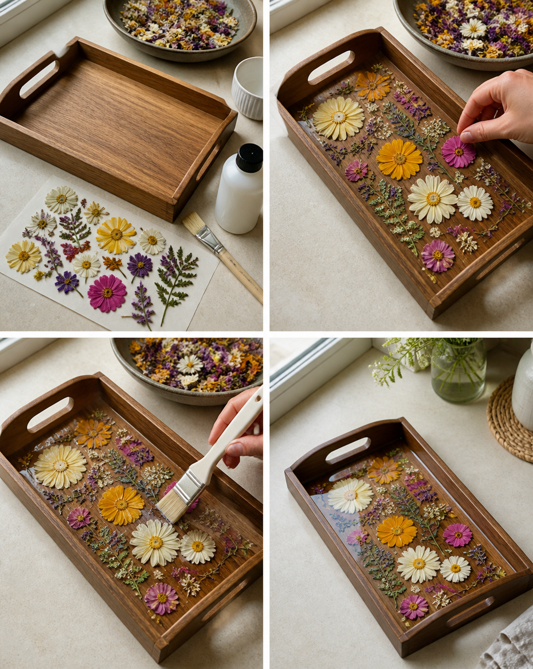 Floral Serving Tray 7 Floral Serving Tray
