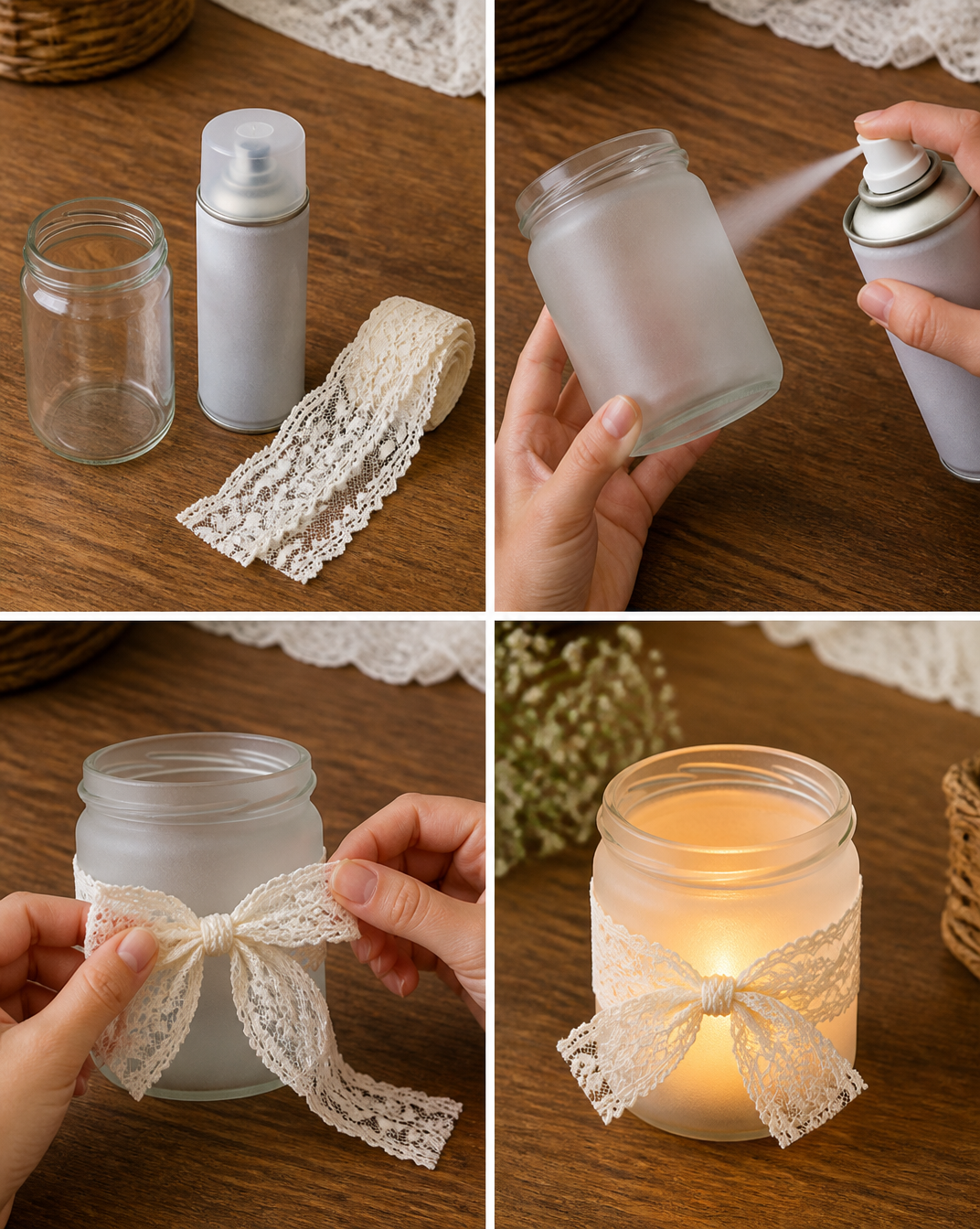 Frosted Glass Candle Holder 7 Frosted Glass Candle Holder