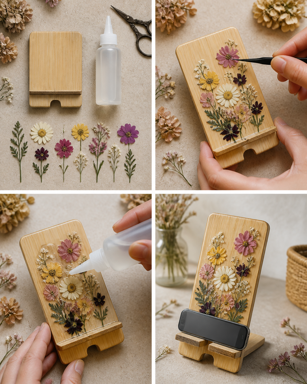 Floral Phone Stand Decor 7 Floral Phone Stand Decor