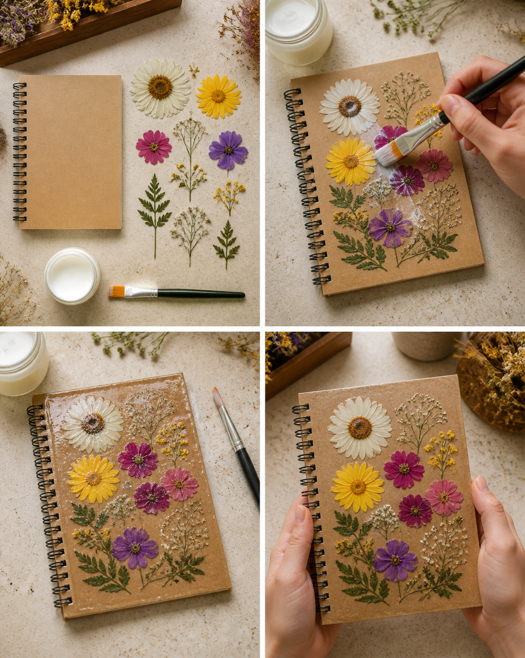 Pressed Flower Journal Cover 7 Pressed Flower Journal Cover