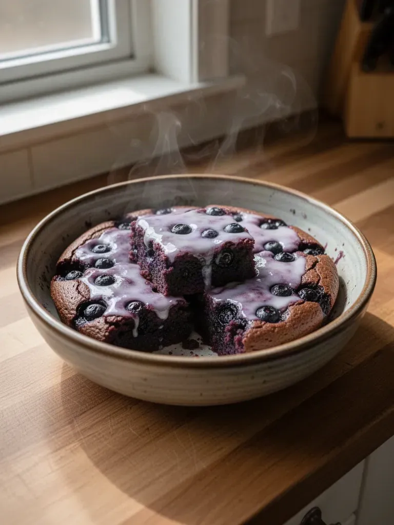 Glazed Blueberry Brownies