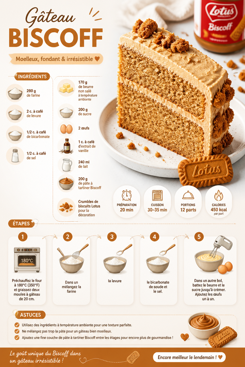 Gâteau Biscoff