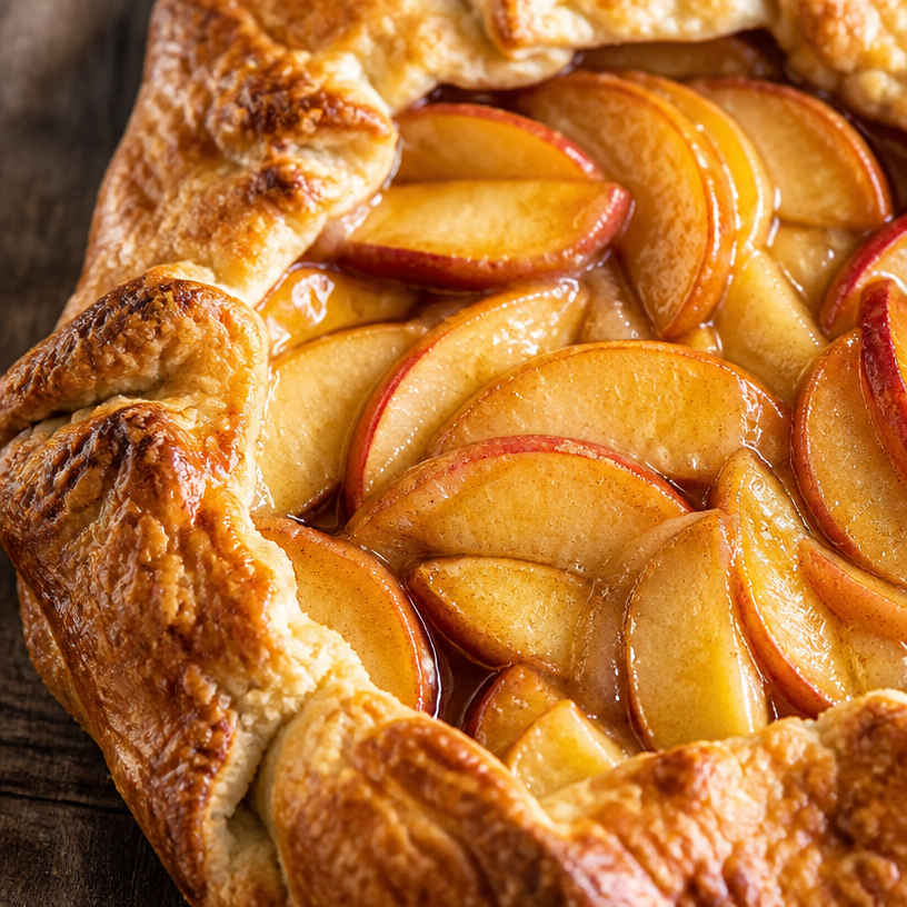 Recette de Tarte Rustique aux Pêches